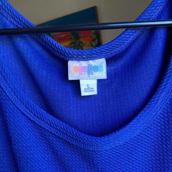 LuLaRoe dress - Nicole Size L red and blue - Picture 4 of 5